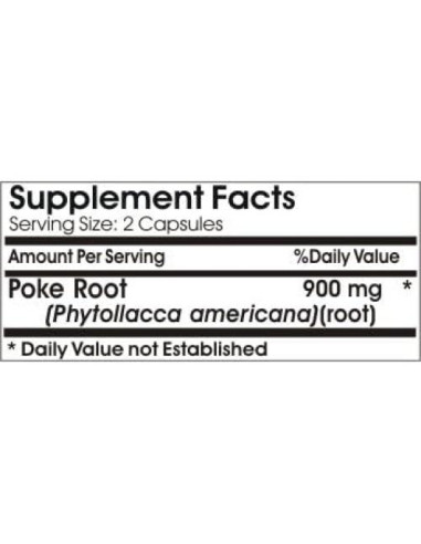 Raíz de Poke 900mg - 90 Cápsulas PureControl Suplementos
