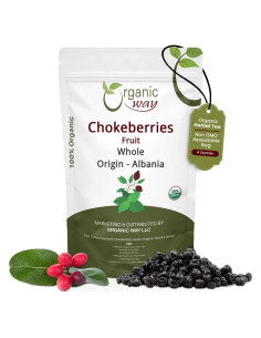 Chokeberries Orgánicas Enteras Forma Orgánica 113.4g - Sin Gluten