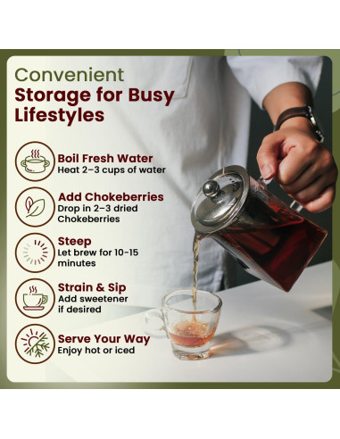 Chokeberries Orgánicas Enteras Forma Orgánica 113.4g - Sin Gluten