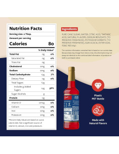 Jarabe de Pomelo Ruby Red Torani 750ml - Sabor Cítrico 2