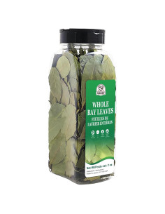 Hojas de Laurel Secas 52USA - 56.7 g, 100% Natural, Sin Gluten