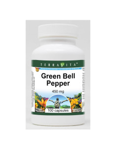 Cápsulas de Pimiento Verde TerraVita 450 mg - 100 Unidades