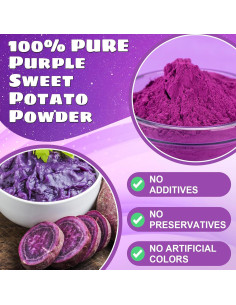 Polvo de Batata Morada Kiigfood 150g - Colorante Natural Vegano 2
