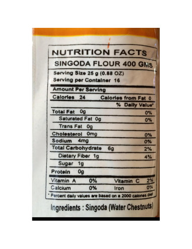 Harina de Castaña de Agua Swad 396g - Libre de Gluten