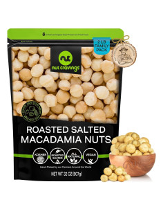 Nueces de Macadamia Tostadas y Saladas Nut Cravings 907g