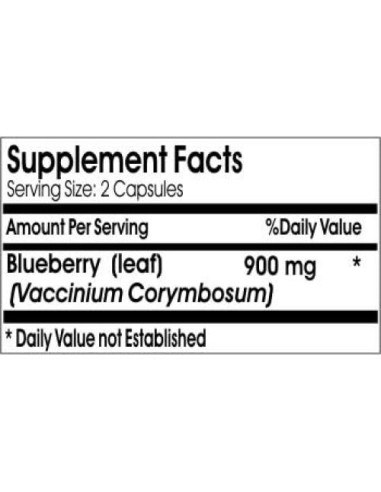 Hoja de Arándano 900mg - 200 Cápsulas Naturetition Sin Aditivos