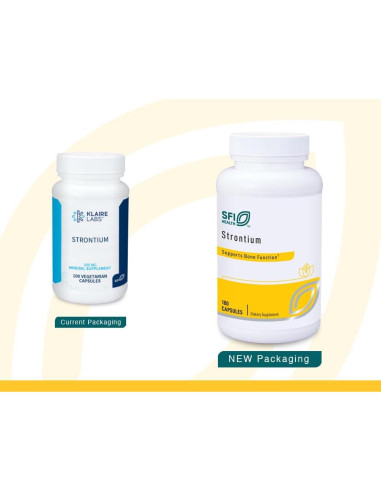 Klaire Labs Citrato de Estroncio 300 mg - Hipoalergénico 100 Cápsulas