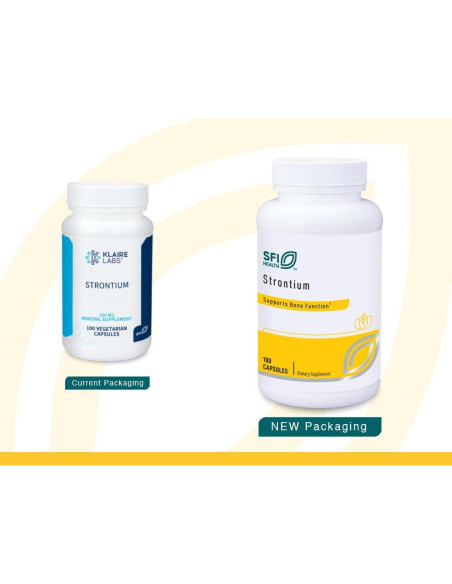 Klaire Labs Citrato de Estroncio 300 mg - Hipoalergénico 100 Cápsulas