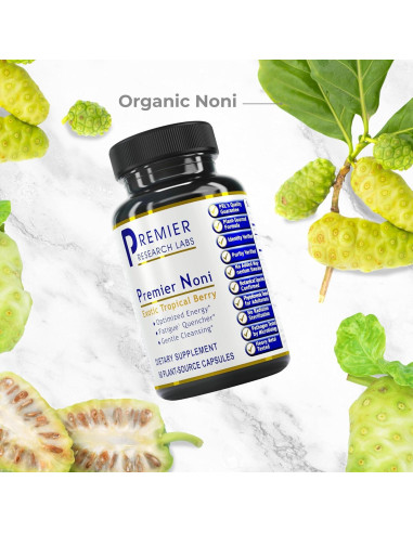 Cápsulas de Noni Orgánico Premier Research Labs - 60 Unidades