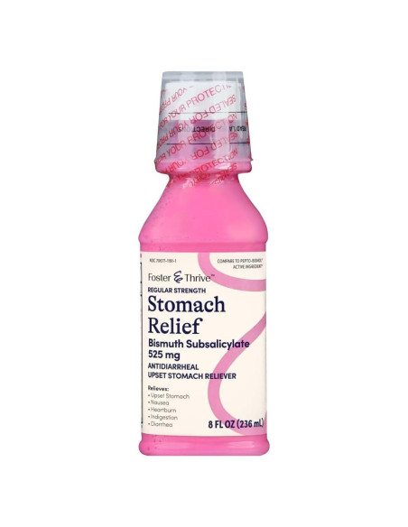 Líquido Alivio Estomacal Foster & Thrive 236 ml - 525 mg Bismuto