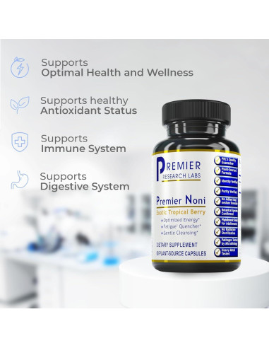 Cápsulas de Noni Orgánico Premier Research Labs - 60 Unidades