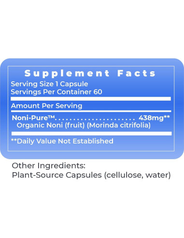 Cápsulas de Noni Orgánico Premier Research Labs - 60 Unidades