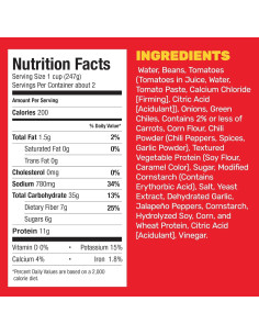 HORMEL Chili Vegetariano con Frijoles 12 Latas 425 g 2