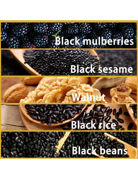 Polvo de Sésamo Negro BKSUAIWU 500g - Bebida Instantánea