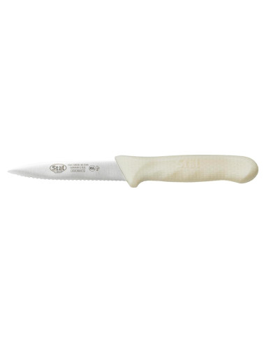 Cuchillo de Pelar Serrado Winco KWP-31 Blanco - 2 Piezas