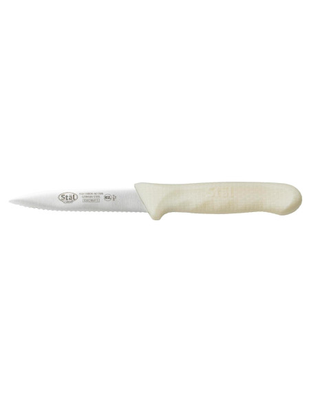 Cuchillo de Pelar Serrado Winco KWP-31 Blanco - 2 Piezas