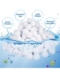 Bolas de Filtro para Piscina REVICOAR 2.08 kg Reutilizables 2