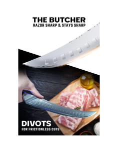 Cuchillo de Carnicero Dalstrong Valhalla 25.4 cm Acero 9CR18MOV 2