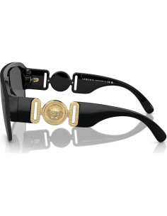 Gafas de sol Versace Hombre Marco Negro Lentes Grises 48mm 2