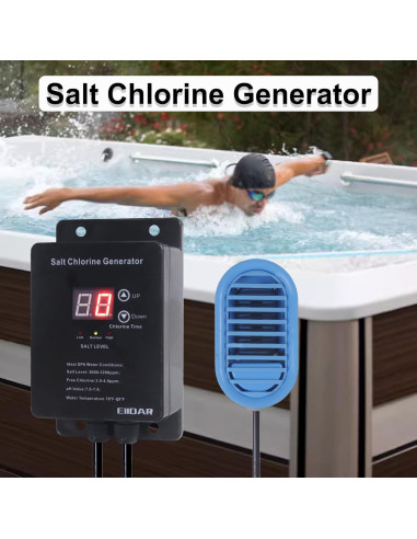 Clorador de Agua Salada EIIDAR ED-LVnew para Spa 0.66kg
