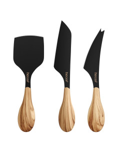 Juego de cuchillos para queso Hecef 3 piezas acero inoxidable