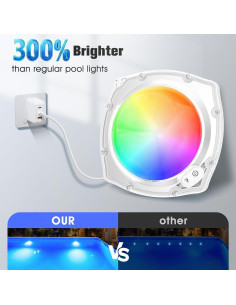 Luces LED sumergibles para piscina Ciavca 5W IP68 9 modos 2
