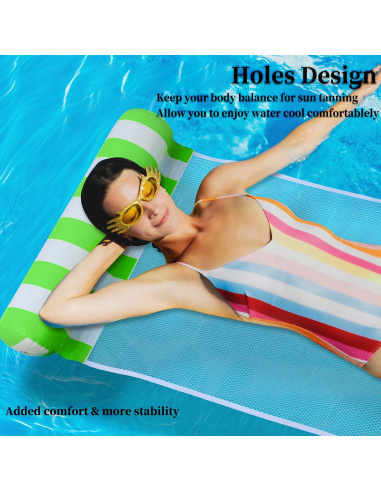 Hamaca Inflable de Piscina Lluvia Auspiciosa 3 en 1 PVC