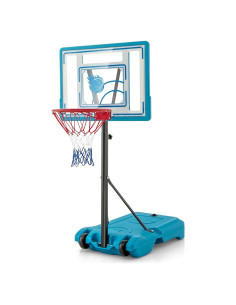 Aro de Baloncesto GYMAX para Piscina Altura Ajustable 1.16-1.34m