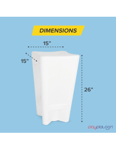 Taburete de Bar Sumergible Play Platoon 66 cm Blanco 2