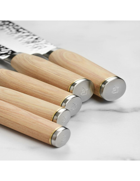 Conjunto de Cuchillos Shun Premier Blonde 12 Piezas Forjados