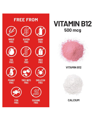 NatureWise Vitamina B12 500 mcg - Suplemento Vegano Energía