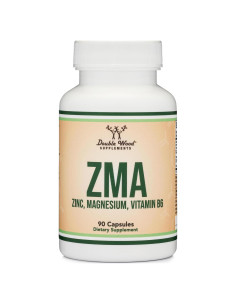 Suplemento ZMA Double Wood 90 Cápsulas 501mg Zinc Magnesio B6