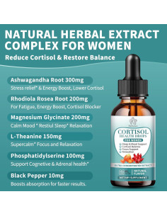 Gotas de Cortisol Herbance para Mujeres 59 ml - Equilibrio Hormonal 2