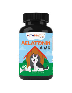 Melatonina para Perros Vitamatic 6 mg - 120 Tabletas Masticables