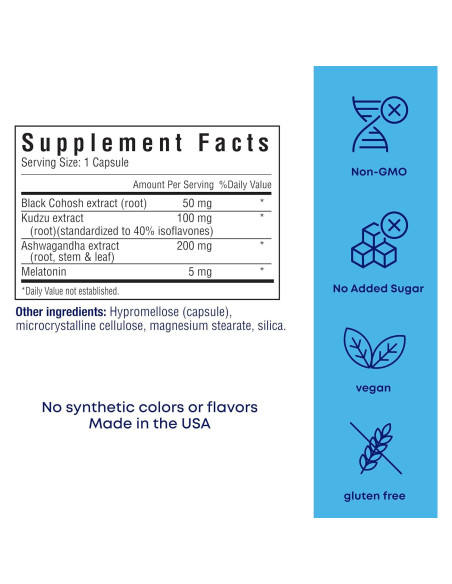 Su Propio Noche Fresca 60 Cápsulas - Alivio Menopausia y Sueño