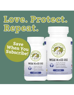 Aceite de Kril Wholistic Pet Organics 60 Cápsulas para Perros 2