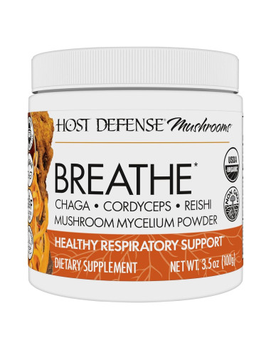 Host Defense Breathe Polvo 136 g - Suplemento Inmunológico y Respiratorio