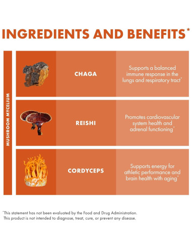 Host Defense Breathe Polvo 136 g - Suplemento Inmunológico y Respiratorio