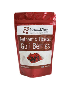 Bayas de Goji Tibetanas Crudas Natural Zing 227 g