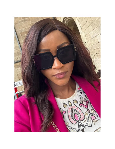 Gafas de sol grandes AIEYEZO UV400 para mujeres estilo cuadrado