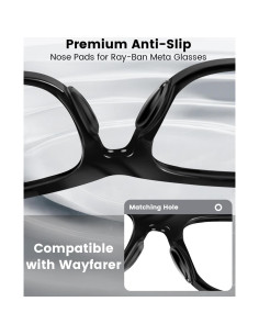 Almohadillas Nasales Silicona Ray-Ban Meta Wayfarer 8 Pzas 2