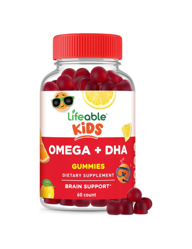 Gominolas Omega 3 Veganas Lifeable para Niños 60 Unidades