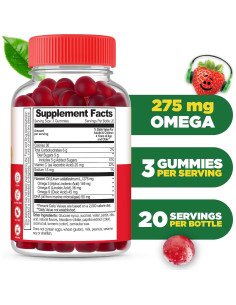 Gominolas Omega 3 Veganas Lifeable para Niños 60 Unidades 2