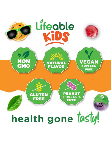 Gominolas Omega 3 Veganas Lifeable para Niños 60 Unidades