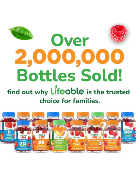 Gominolas Omega 3 Veganas Lifeable para Niños 60 Unidades