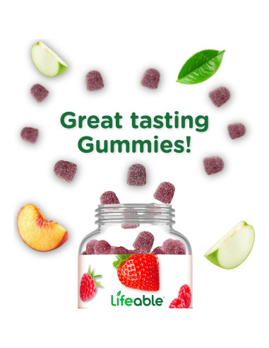 Gominolas Omega 3 Veganas Lifeable para Niños 60 Unidades