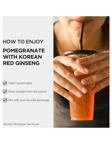 Bebida Energética de Ginseng Rojo Coreano JungKwanJang 30 Paquetes