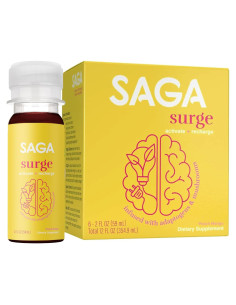 Bebida Energética SAGA Surge 59ml Durazno Mango - Suplemento Orgánico