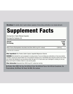 Extracto de Raíz de Muira Puama Piping Rock 2200 mg 120 Cápsulas 2