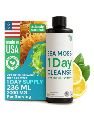 Limpieza Detox 1 Día Atlantic Naturals - Jugo Musgo Marino 236.6 ml